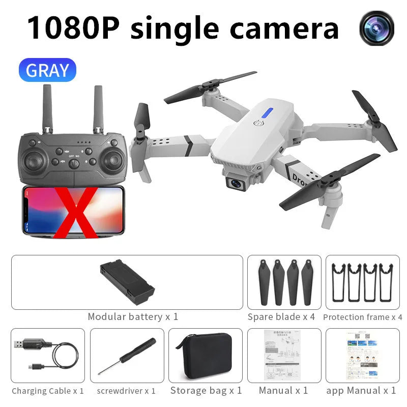 48041464037641 E88 Pro WIFI FPV Drone Wide Angle