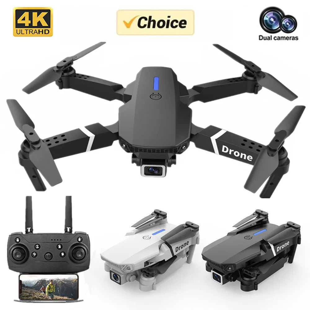 E88 Pro WIFI FPV Drone Wide Angle