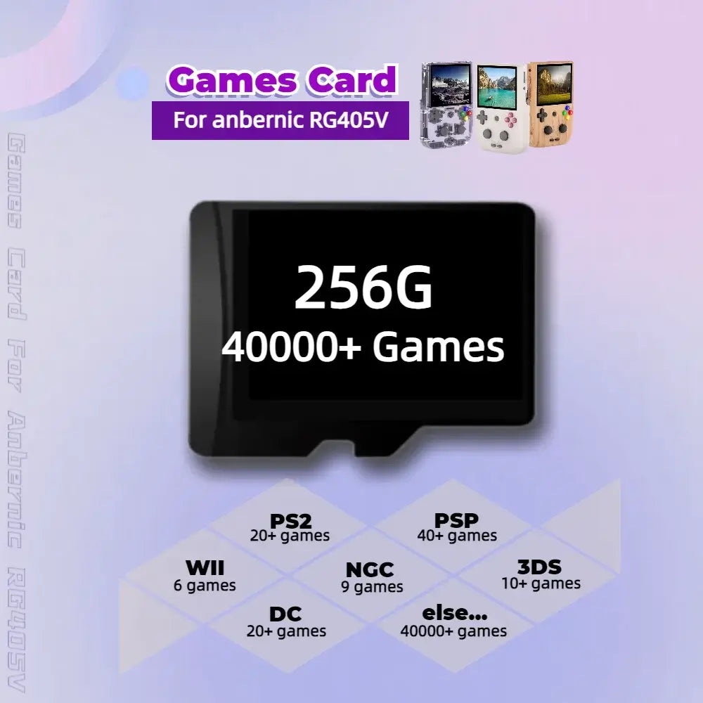 48041465643273 Anbernic RG405V Game Card TF Memory All Emulator Pre-installed Retro Games