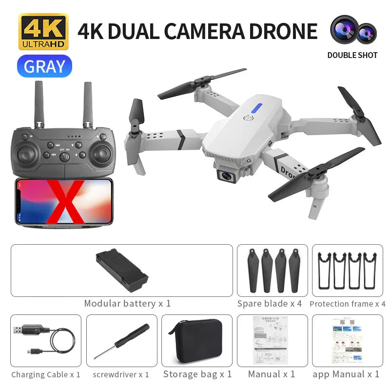 48041463972105 E88 Pro WIFI FPV Drone Wide Angle