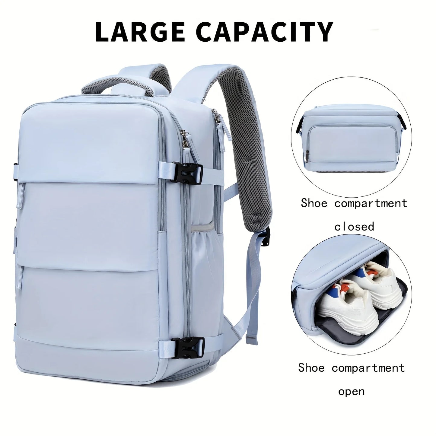 Dacron Lightweight Laptop Daypack With Charging Port